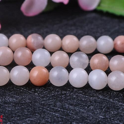 Natural Stone Light Pink Aventurine Jades Round Spacer Beads For Jewelry Making DIY Bracelet Accessories Gift 15'' 4 6 8 10 12mm