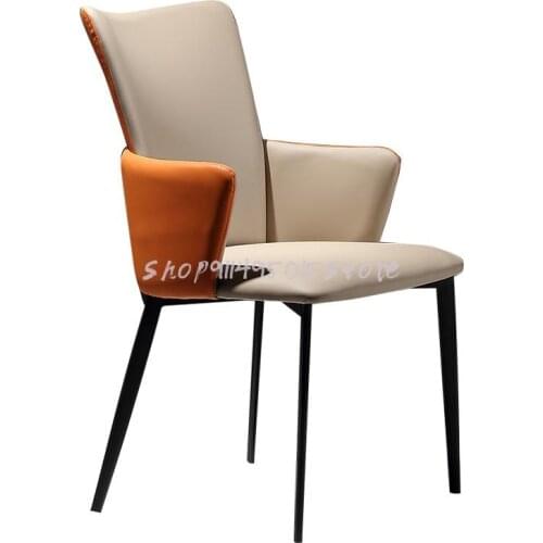 Nordic Backrest Armchair Simple Modern Home Desk Stool Dressing Table Light Luxury Dining Chair Bedroom Makeup Chair