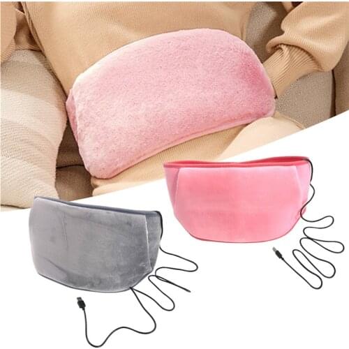 Uterine Warmer Heating Belt USB Hand Warmer Electric Heating Pad Washable Heat Therapy Pad For Women Menstrual Cramp Pain Relief