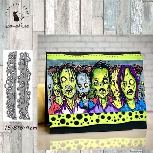 Panalisacraft Border background Metal Cutting Dies Craft Dies Scrapbooking Card Making Album Embossing Stencil DieCut Decoration