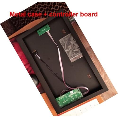 VGA 58C Controller board + Metal alloy back cover case box DIY HDMI-compatible kit for B156XTN02 15.6" LED LCD 1366x768 panel