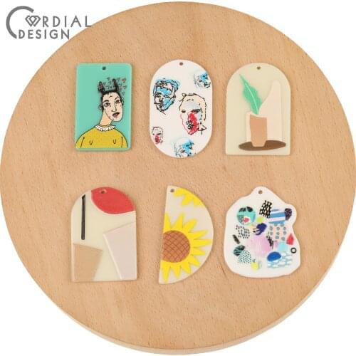 Cordial Design 50Pcs DIY Pendant/Hand Made/Charms/Earrings Making/Jewelry Findings & Components/Jewelry Accessories/Connectors