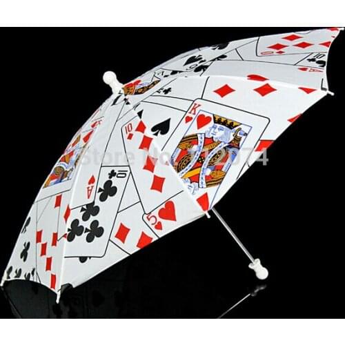Umbrella Production Colorful (Medium) Card Magic Tricks Comedy Stage Magia Card Pocker Pattern Gimmick MagicianProps Accessories