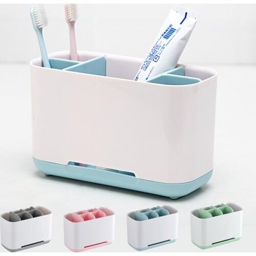 1pcs Toothbrush Toothpaste Holder Case Shaving Makeup Brush Electric Toothbrush Holder Organizer Stand Bathroom Accessories
