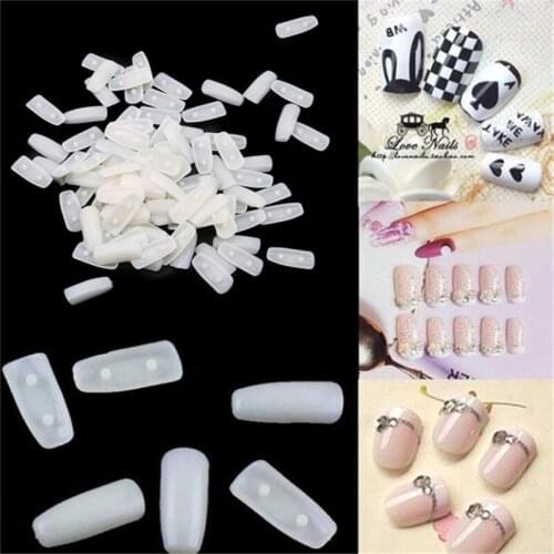 100Pcs / Set Nail Art Removable Practical Tips Training Display Stand Holder Tools Manicure Nail Art Tool