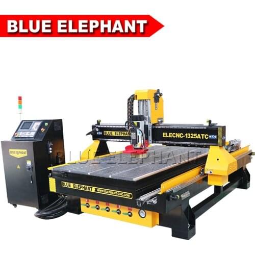 1325 4 axis MDF automatic 3d wood carving cnc router newest type dust collection cnc router atc for woodcarving price
