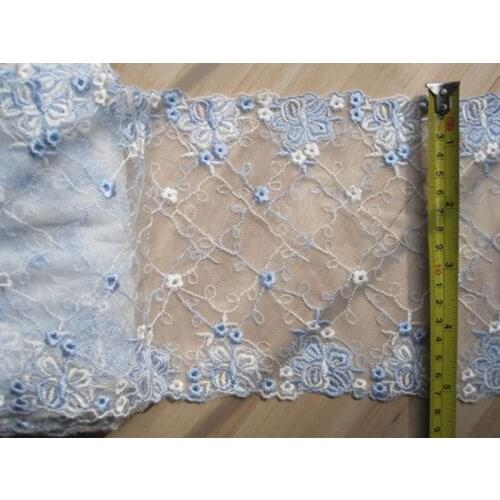 17Yards 16cm Embroidered Sewing Supplies Ribbon Lace Trim Dress DIY Garment Curtains Accessories for Sewing Crafts