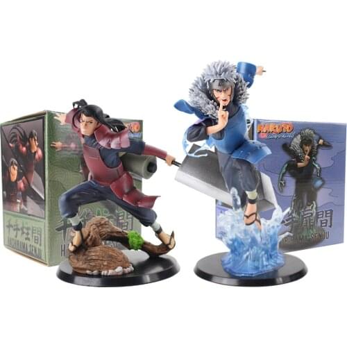 2Styles Anime Naruto Shippuden Hashirama Senju Tobirama Senju Statue PVC Action Figure Collection Model Toys Doll