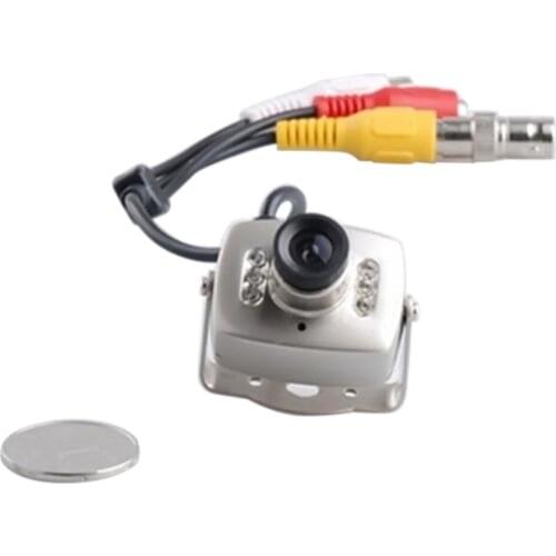 208C Mini Camera 120 Degree Wide Angle Lens 600TVL Mini Micro Camera FPV PAL/NTSC Night Vision Monitoring Mini Infrared Camera