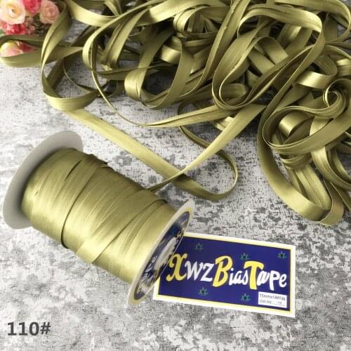 25yards/roll Polyester 5/8"(15mm) Satin Bias Tape Bias Binding Solid Color For DIY Garment Sewing And Trimming