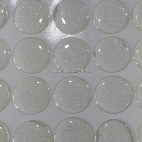 3000pcs 1 inch Round 3D Sparkle Glitter Clear Epoxy Stickers Adhesive Circles Bottle Cap Stickers Crafting DIY Tool