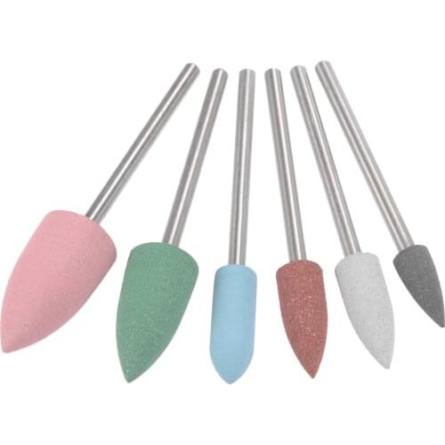 Uxcell Mounted Grinding Bits Grinder Heads Different Head Shapes Silicone Polishing Wheels for Rotary Tools Multi-Size 6pcs