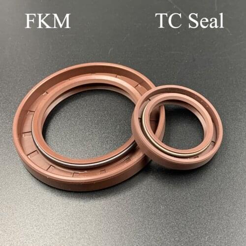 70*88*8/12 70x88x8/12 70*92*12 70x92x12 Brown Fluoro FKM Fluorine Rubber Spring Two Lip TC Gasket Radial Shaft Skeleton Oil Seal
