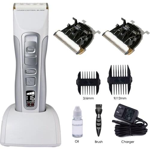 CHC961 professional hair clipper rechargeable trimmer lithium battery Titanium Ceramic blade cutter adjustable comb Fine-tuning