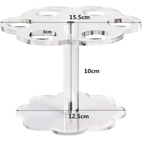 Acrylic Ice Cream Stand Cake Cone Stand Holder 6/16 Cones Wedding Buffet Display In Stock