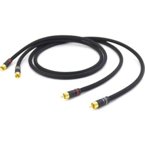Free shipping VDH OFC Silver plated Audio RCA cable with MC D102 MK III HYBRID interconnect cable
