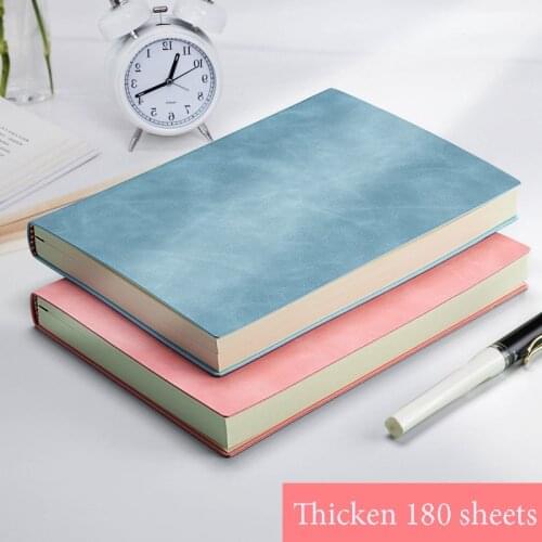 A5 notebook simple student notepad Literary and exquisite business meeting records Super thick soft leather surface