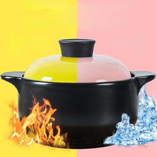 Large Ceramic Casserole Dish Clay Porridge Pot Soup for Gas Stove Jogo De Panela De Ceramica Kitchen Wares Cookware ZY50SG