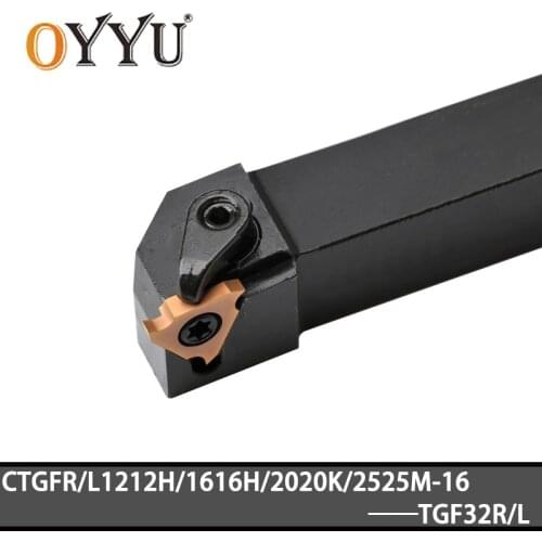 CTGFR CTGFL CTGFR121216 CTGFR1616H16 CTGFR2020K16 CTGFR2525M16 CTGFR1616 External Groove Cutting Tool Holder Lathe Tool Holder