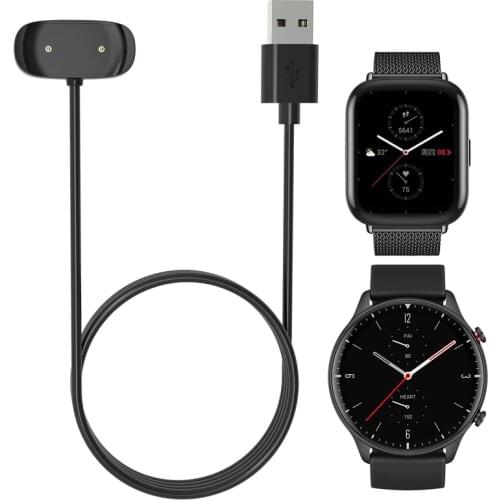 Dock Charger Adapter USB Charging Cable Cord for Amazfit GTR2/GTR 2E /GTS 2 GTS2 Mini/Bip U/Pro/Pop/Zepp E Sport Smart Watch