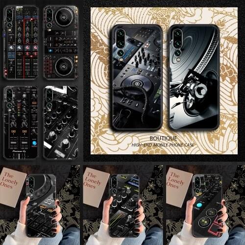 Electronic music DJ Controller Mixer Phone case For Huawei P Mate P10 P20 P30 P40 10 20 Smart Z Pro Lite 2019 black fashion