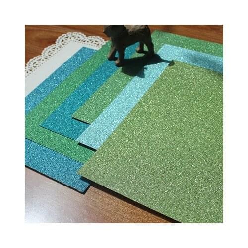 KSCRAFT A4 COLOUR SHADES GLITTER FOREVER GREEN 250GSM