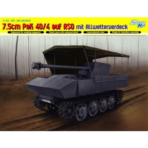 DRAGON 6679 1/35 7.5cm PaK 40/4 auf RSO mit Allwetterverdeck - Scale model Kit