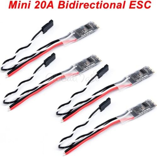 Micro Mini 20A Bidirectional Digital ESC for Remote Control Ship Boat Pneumatic Underwater Propelle / Nesting boat / RC Car