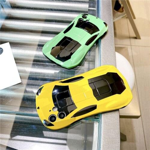 PINZHENG Fashion Sports Car Soft Shell Phone Case For iPhone 11 12 Pro Max 7 8 Plus X XR XS 6 S Plus SE 2020 Cover Shell Coque