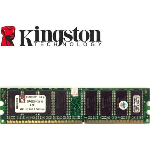 Kingston 1G 1GB DDR PC 2700 3200 u DDR 1 333MHZ 400MHZ 333 400 MHZ Desktop PC Memory Memoria Module Computer Desktop DDR1 RAM