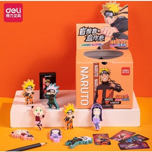 Cartoon Animation Surrounding Three-dimensional Cute Eraser Surprise Blind Box Student Stationery Wipe Eraser Back To School