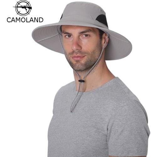 Men Women Sun Hat Waterproof Boonie Hats Foldable Breathable Bucket Hat for Hiking Fishing Safari Beach UV Protection Panama Hat