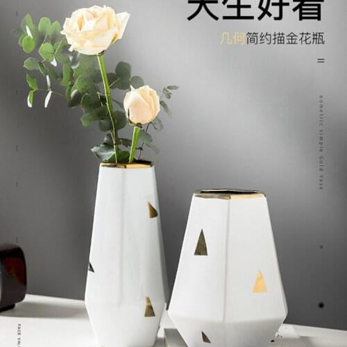 Nordic Minimalist Ceramic Vase Luxury Home Creative Home Decor Modern Vase Aesthetic Room Decor Jarrones Home Decor BC50HP