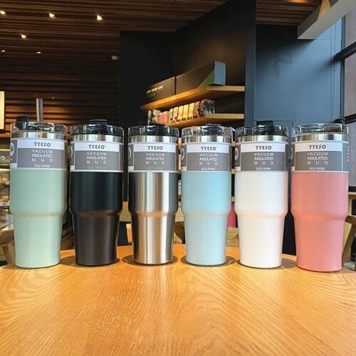 Portable Practical Reusable Coffee Cups Eco Friendly Non-slip Double Wall Stainless Steel Travel Car Mugs Useful Outdoor