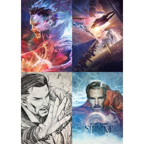 Doctor Strange Poster Clear Image Wall Stickers Home Decoration High Quality Prints White Coated Paper home art Brand