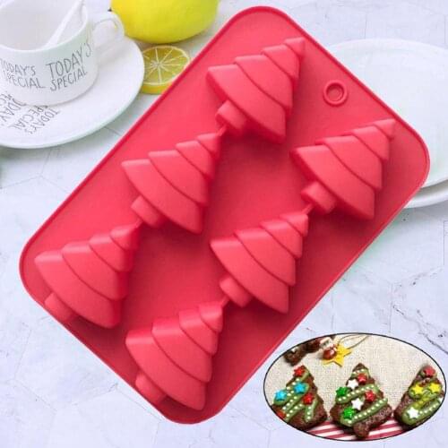 Christmas Tree Silicone Molds Fondant Craft Cake Candy Chocolate Sugarcraft Ice Pastry Baking Tool Mould Soap Mold Cake Decor