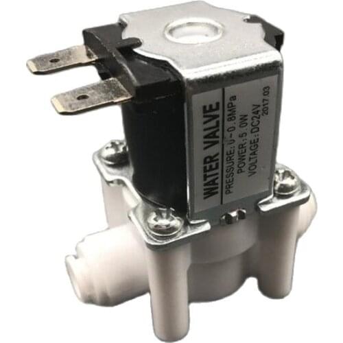 Inlet water solenoid valve 24v pure water machine water purifier waste reverse osmosis r fitting connector 2 points