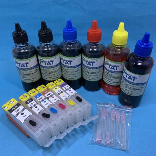 YOTAT Refillable Ink Cartridge PGI-280 CLI-281 PGI280 PGI-280XXL for Canon PIXMA TS8120 TS9120 TR7520 TR8520 TS6120