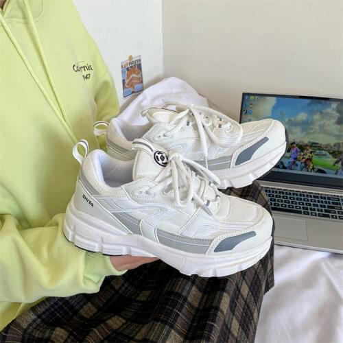 Sneakers Women 2021 Fashion Platform Vulcanized Shoes 42 Autumn Breathable Womens Chunky Sneakers Size 41 Zapatillas Mujer