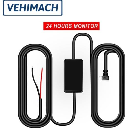3.2m Dashcam Wire For Car 24h Parking DVR Video Recorder Dash Cam Mini Micro USB Charger Line Auto Hardwire Cable 12/24V To 5V