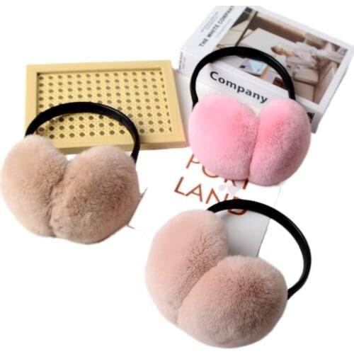 92831674 Fashion Men and Women Winter Accessories Rex Rabbit Fur Ear Cover Winter Ear Warm Plush Ear Earmuffs