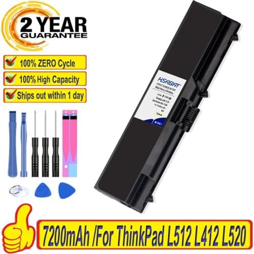 Top Brand 100% New Battery for Lenovo ThinkPad L512 L412 L520 E425 E520 E525 W520 T410 T420 T510 T520 42T4751 42T4752 42T4885