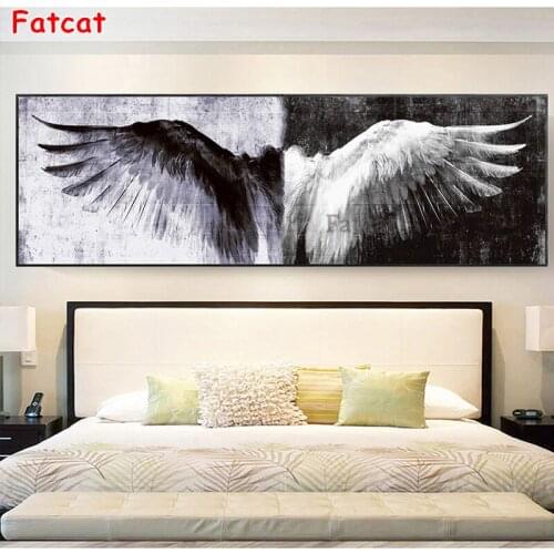 Large Angel Wings Wholesale Diamond Painting Rhinestone,Diamond Painting sale Stone crysta painting Big size Abstract art PP1646