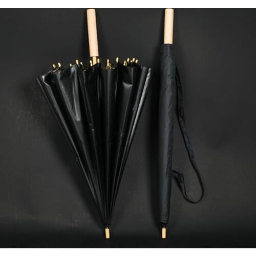 Black Business Umbrella Adult Windproof Uv Protection Large Fashion Umbrella Outdoor Guarda Chuva Household Merchandises BD50UU