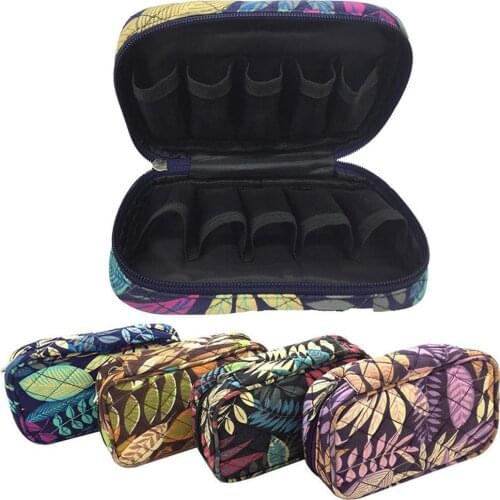 10 Bottles Travel Carrying Organizer Holder Bottle Case Protector For 5/10/15ml Rollers Essential Oils Nail Bottle Storage Bag