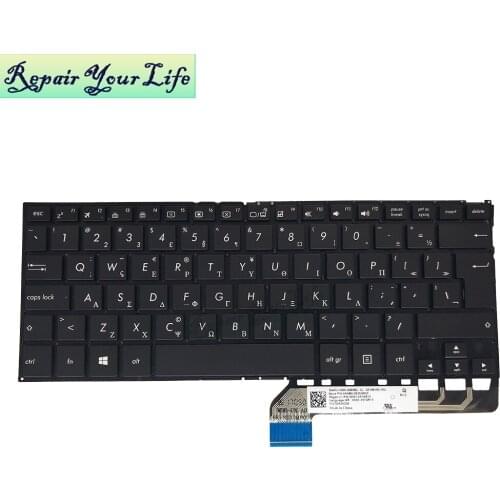 GK keyboard for ASUS ZenBook Flip UX360 UX360CA-UBM1T UX360CA-UBM2T UX360UAK Greece black with backlight Screws 0KNB0-2625GR00
