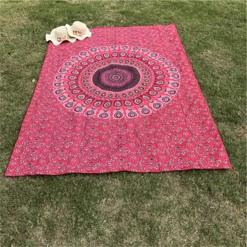 Hot New Indian Mandala Tapestry Hippie Flower Peacock Home Decorative Wall Hanging Beach Mat Bohemia Yoga Mat Bedspread