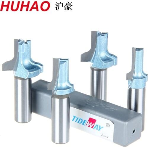 HUHAO 1/2*15 End Bearing Dual Flute Flush Trim Woodworking Router Cutter Bit Alloy Steel fit for Electric Router