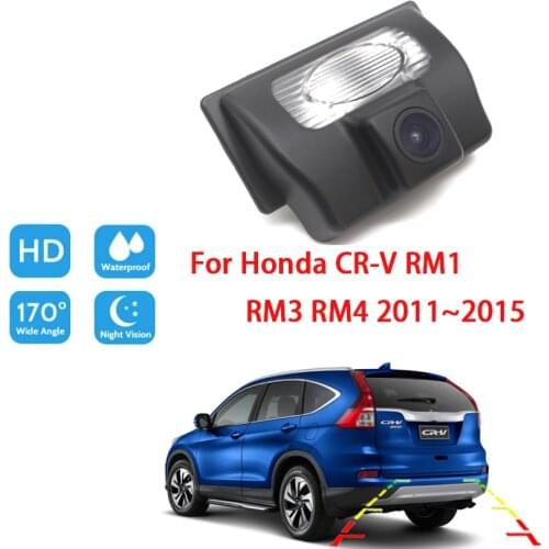 Car Rear View Camera For Honda CR-V RM1 RM3 RM4 2011 2012 2013 2014 2015 Full HD Night Vision Reverse Parking Camera Waterproof