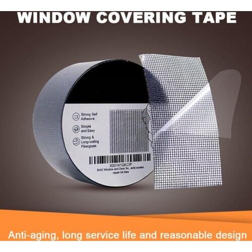 Screen Repair Tape For Window And Door Screen Strong Adhesive Waterproof For Covering Up Holes And Tears